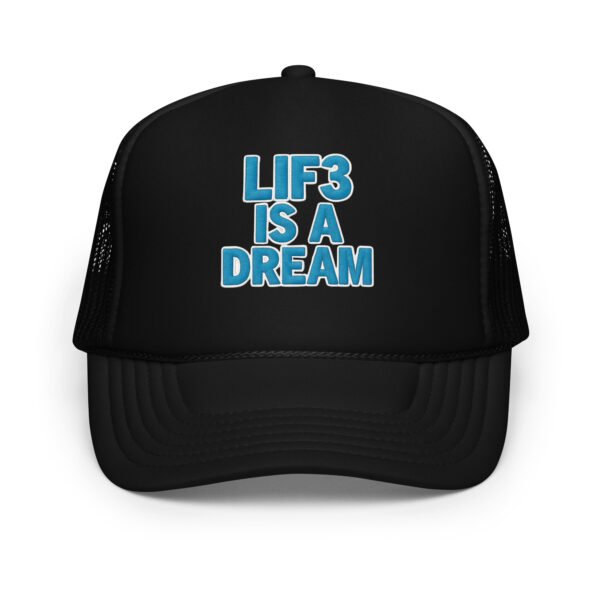 foam-trucker-hat-black-one-size-front-68f95cb32688f.jpg Lif3isadream Embroidered Style C - Foam trucker hat