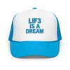 foam-trucker-hat-blue-white-blue-one-size-front-68f95cb326072.jpg Lif3isadream Embroidered Style C - Foam trucker hat