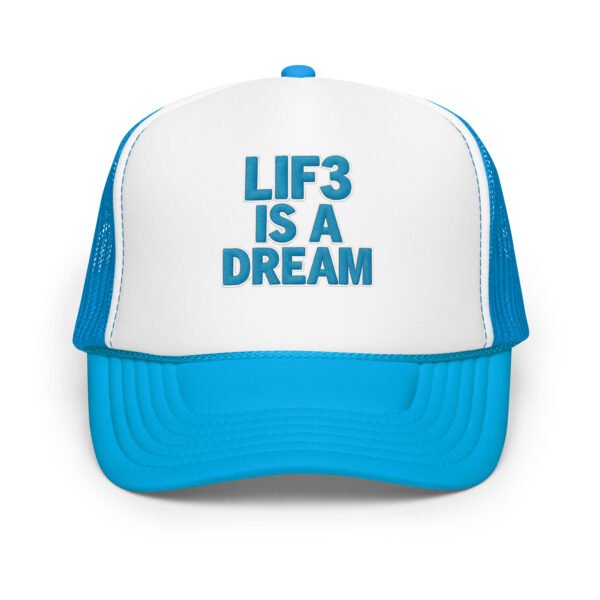 foam-trucker-hat-blue-white-blue-one-size-front-68f95cb326072.jpg Lif3isadream Embroidered Style C - Foam trucker hat