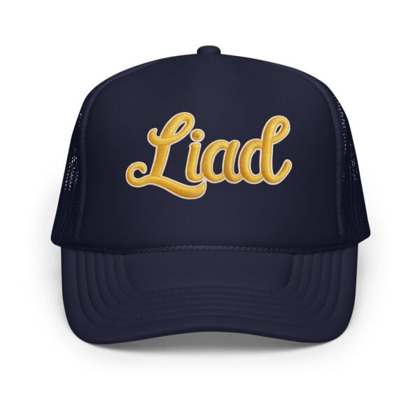 foam-trucker-hat-navy-one-size-front-68f9211eb37da.jpg Liad Embroidered Style Dy - Foam trucker hat