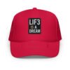 foam-trucker-hat-red-one-size-front-68f957a748f97.jpg Lif3isadream Embroidered Style A - Foam trucker hat