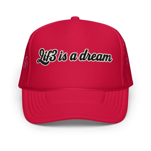foam-trucker-hat-red-one-size-front-68f95bc83e37b.jpg Lif3isadream Embroidered Style Dn - Foam trucker hat