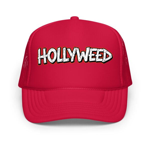 foam-trucker-hat-red-one-size-front-68f968f5acbd4.jpg Hollyweed F - Foam trucker hat