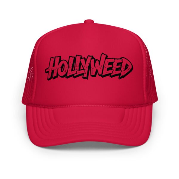 foam-trucker-hat-red-one-size-front-68f969bcef0eb.jpg Hollyweed H - Foam trucker hat