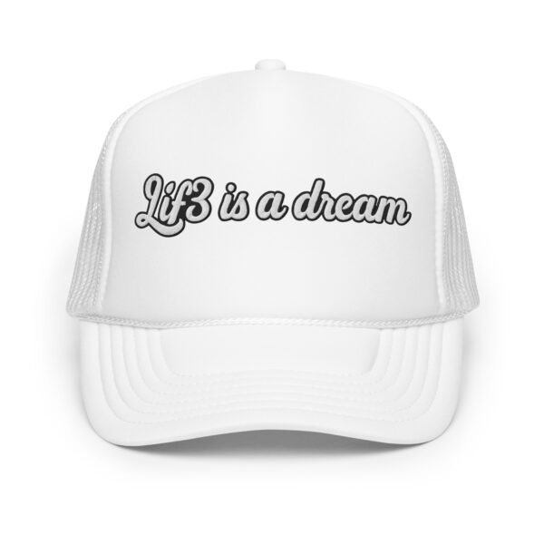 foam-trucker-hat-white-one-size-front-68f95a7f9f5dd.jpg Lif3isadream Embroidered Style Dw - Foam trucker hat