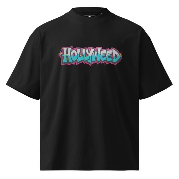 unisex-organic-oversized-high-neck-t-shirt-black-front-68f1be28ca38b.jpg Hollyweed A - Unisex organic oversized high neck t-shirt