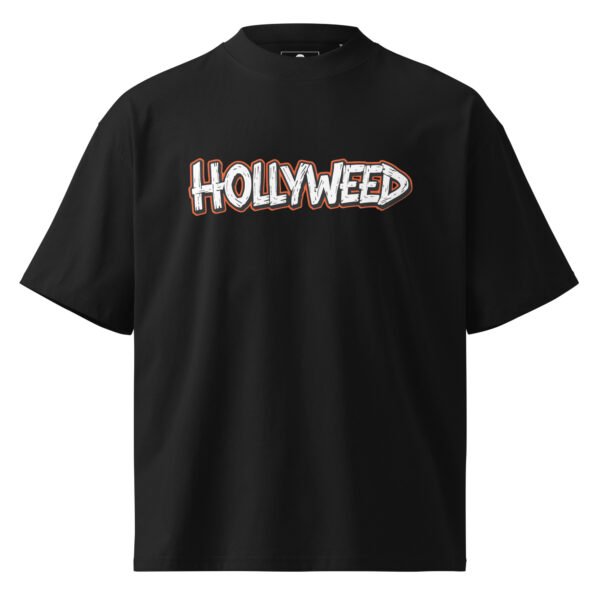 unisex-organic-oversized-high-neck-t-shirt-black-front-68f1c3901856b.jpg Hollyweed F - Unisex organic oversized high neck t-shirt