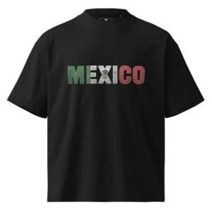 Mexico C - Unisex organic oversized high neck t-shirt