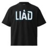 Liad Cutting B - Unisex organic oversized high neck t-shirt