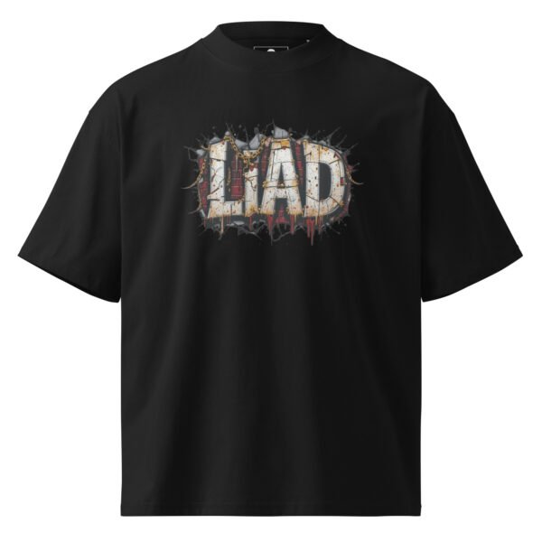 Liad Graffiti D - Unisex organic oversized high neck t-shirt