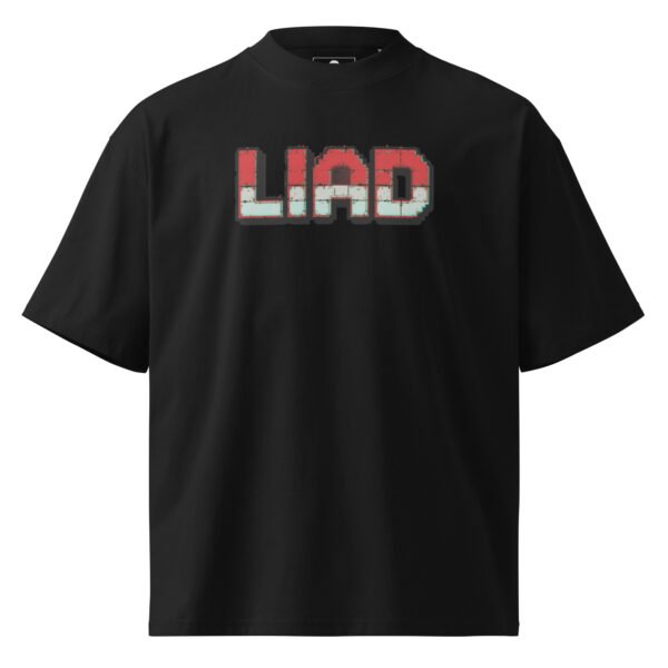 Liad Pixel B - Unisex organic oversized high neck t-shirt