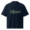 unisex-organic-oversized-high-neck-t-shirt-french-navy-front-68f1bef782bf1.jpg Hollyweed B - Unisex organic oversized high neck t-shirt