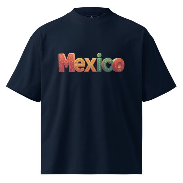 Mexico B - Unisex organic oversized high neck t-shirt