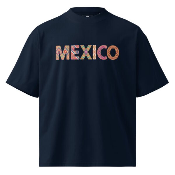 Mexico E - Unisex organic oversized high neck t-shirt