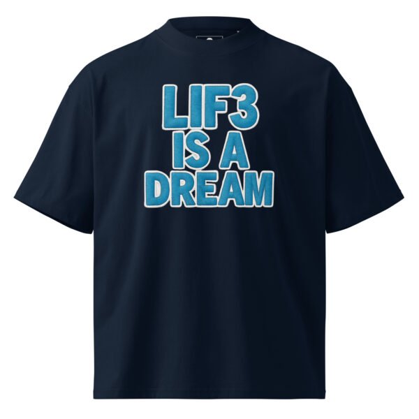 unisex-organic-oversized-high-neck-t-shirt-french-navy-front-68f1d539bd492.jpg Embroidered Style C - Unisex organic oversized high neck t-shirt