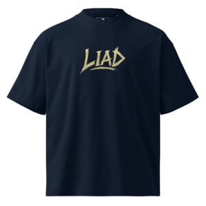 Liad Graffiti B - Unisex organic oversized high neck t-shirt