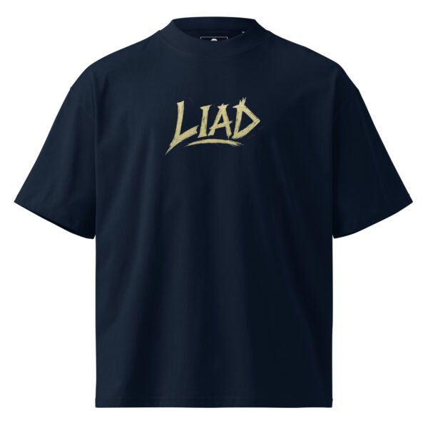 Liad Graffiti B - Unisex organic oversized high neck t-shirt