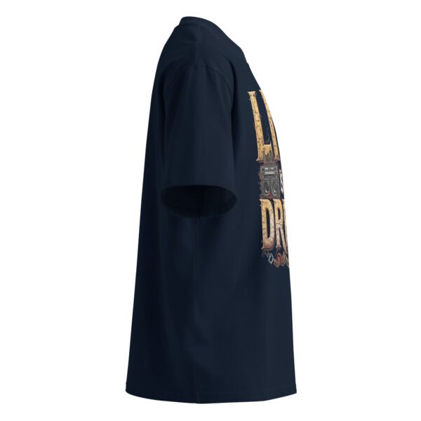 unisex-organic-oversized-high-neck-t-shirt-french-navy-right-68f5d1a80698f.jpg Graffiti D - Unisex organic oversized high neck t-shirt