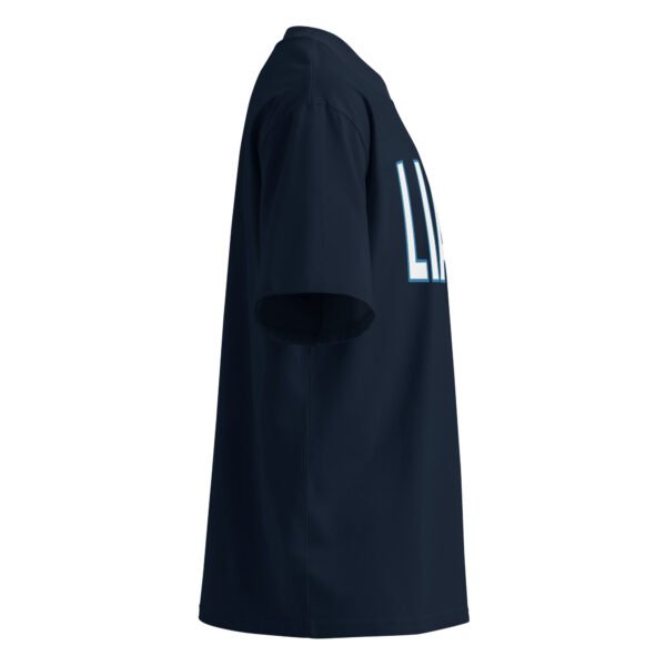 Liad Cutting B - Unisex organic oversized high neck t-shirt