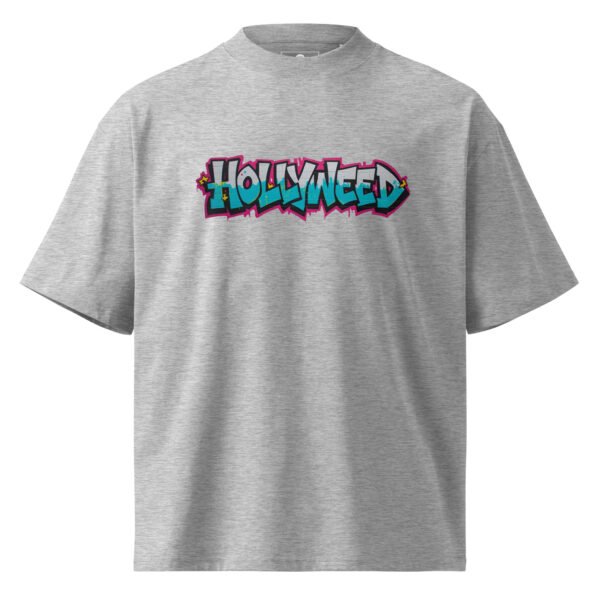 unisex-organic-oversized-high-neck-t-shirt-heather-grey-front-68f1be28cbb3e.jpg Hollyweed A - Unisex organic oversized high neck t-shirt