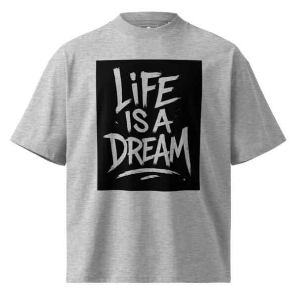 unisex-organic-oversized-high-neck-t-shirt-heather-grey-front-68f3d76b4d899.jpg Graffiti B - Unisex organic oversized high neck t-shirt