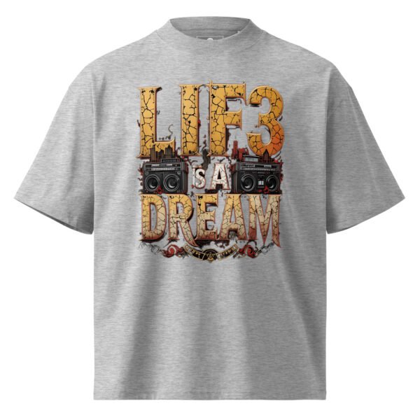 unisex-organic-oversized-high-neck-t-shirt-heather-grey-front-68f5d1a80888f.jpg Graffiti D - Unisex organic oversized high neck t-shirt