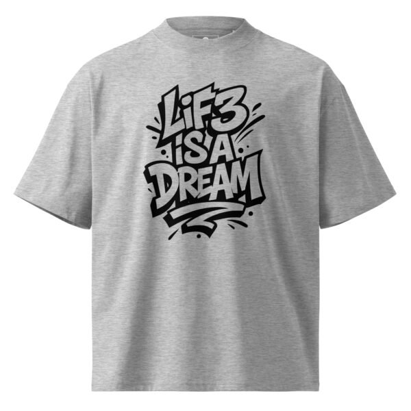 Lif3isadream Trans A - Unisex organic oversized high neck t-shirt