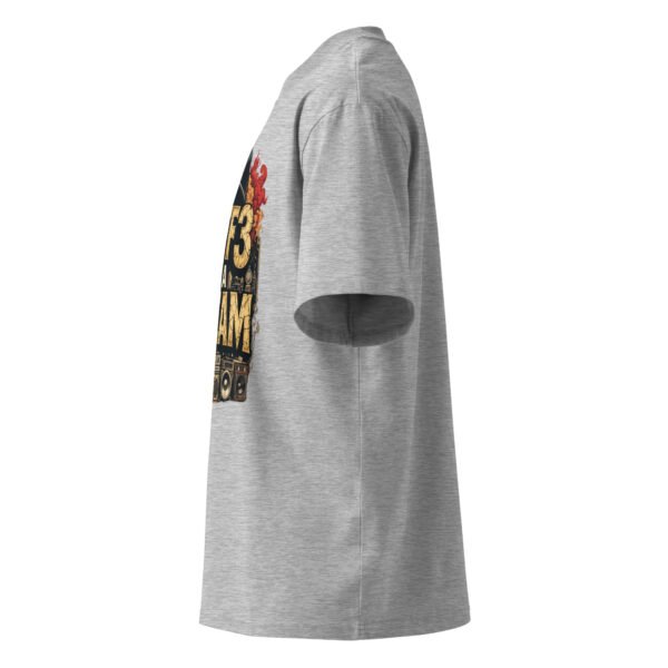 unisex-organic-oversized-high-neck-t-shirt-heather-grey-left-68f5d3259cf43.jpg Graffiti E - Unisex organic oversized high neck t-shirt