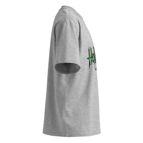 unisex-organic-oversized-high-neck-t-shirt-heather-grey-right-68f1bef786416.jpg Hollyweed B - Unisex organic oversized high neck t-shirt