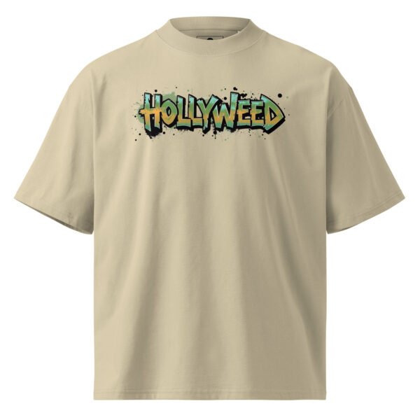Hollyweed G - Unisex organic oversized high neck t-shirt