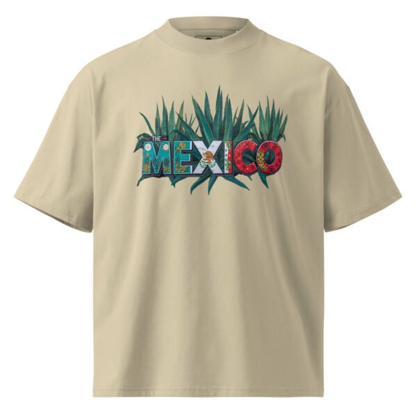 Mexico A - Unisex organic oversized high neck t-shirt