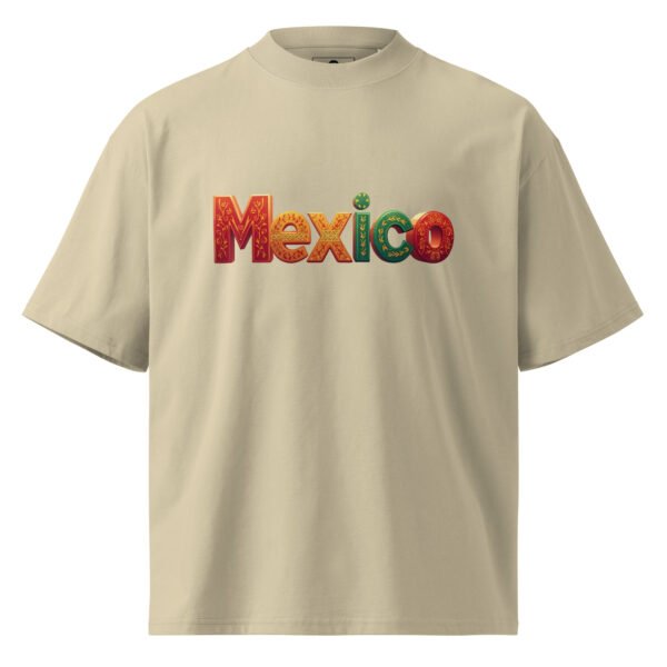 Mexico B - Unisex organic oversized high neck t-shirt