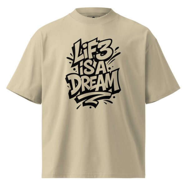 Lif3isadream Trans A - Unisex organic oversized high neck t-shirt