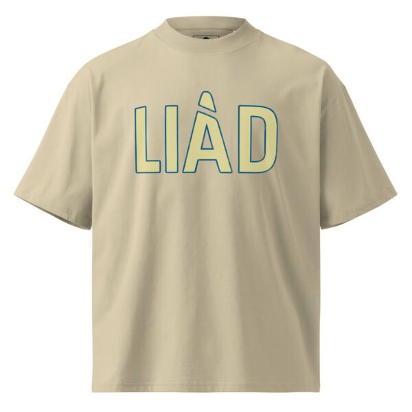 Liad Cutting A - Unisex organic oversized high neck t-shirt
