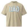 Liad Cutting B - Unisex organic oversized high neck t-shirt