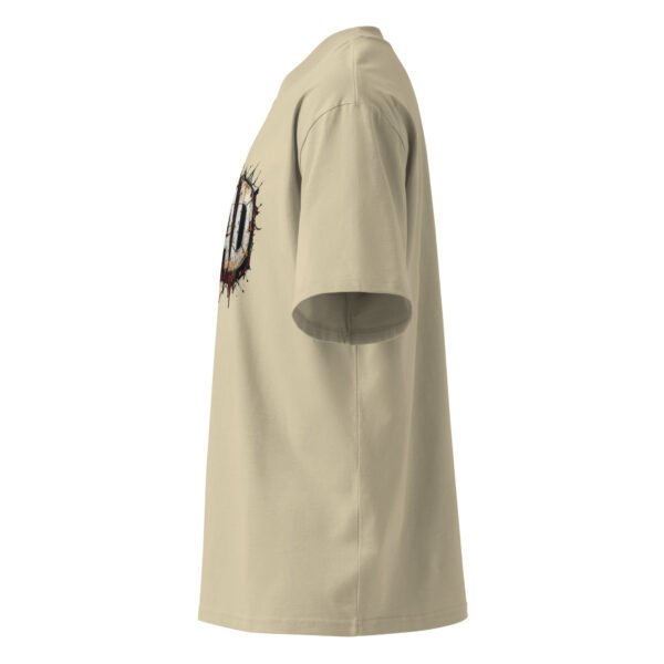 Liad Graffiti D - Unisex organic oversized high neck t-shirt