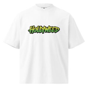 unisex-organic-oversized-high-neck-t-shirt-white-front-68f1c0404db9c.jpg Hollyweed C - Unisex organic oversized high neck t-shirt