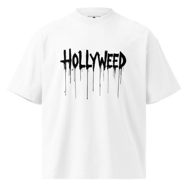 unisex-organic-oversized-high-neck-t-shirt-white-front-68f1c13cd6d9e.jpg Hollyweed D - Unisex organic oversized high neck t-shirt