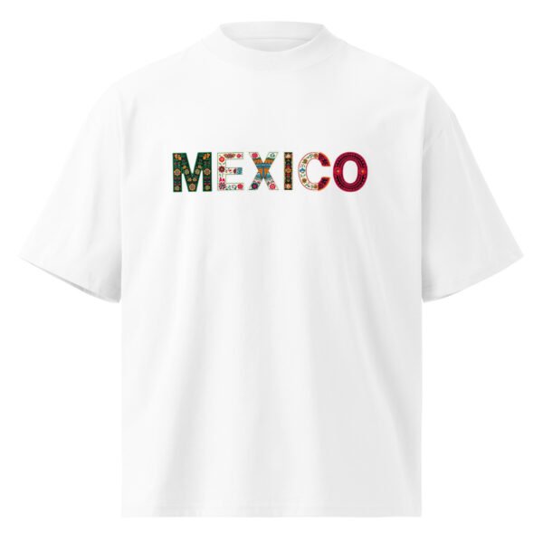 Mexico D - Unisex organic oversized high neck t-shirt