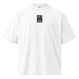 unisex-organic-oversized-high-neck-t-shirt-white-front-68f1d431e5fce.jpg Embroidered Style Label A - Unisex organic oversized high neck t-shirt