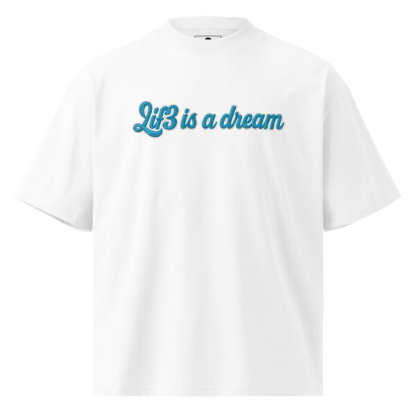 unisex-organic-oversized-high-neck-t-shirt-white-front-68f1d6426ed8a.jpg Embroidered Style Db - Unisex organic oversized high neck t-shirt