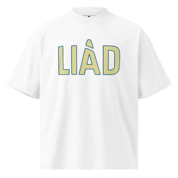 Liad Cutting A - Unisex organic oversized high neck t-shirt