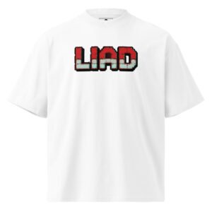 Liad Pixel B - Unisex organic oversized high neck t-shirt
