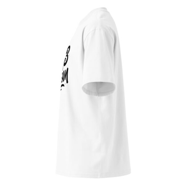 Typography H - Unisex organic oversized high neck t-shirt