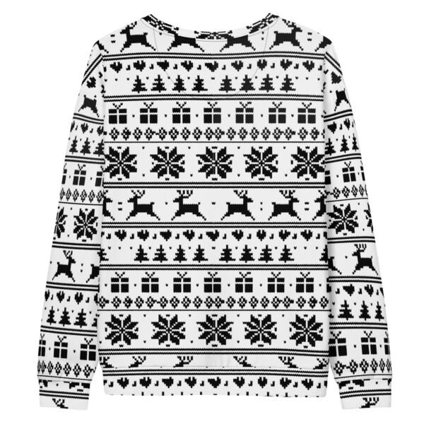 Christmas E bw Unisex cotton sweatshirt